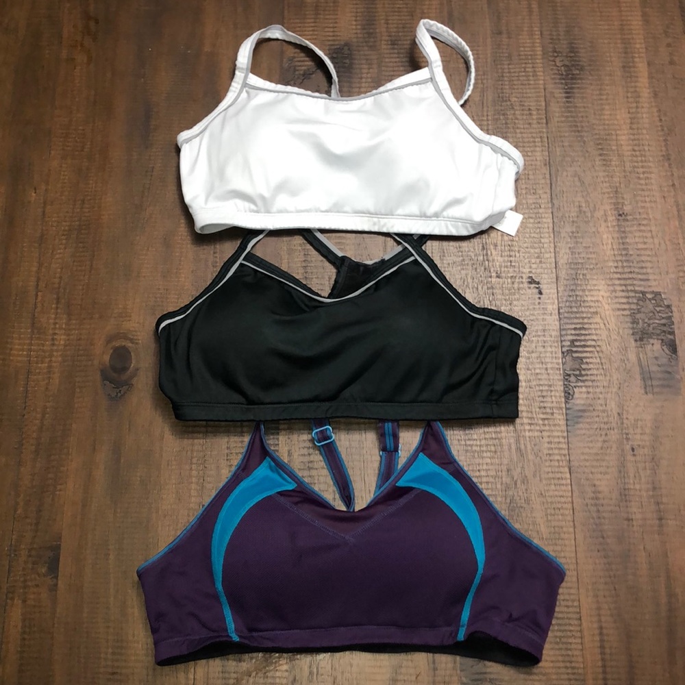 Moving Comfort lightly padded sports bras